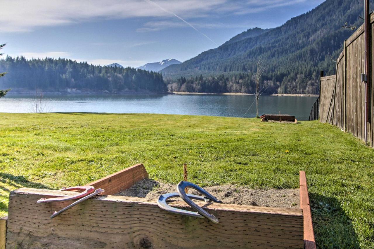 Mineral Lakefront Cabin With Stunning Mountain Views And Dock! מראה חיצוני תמונה